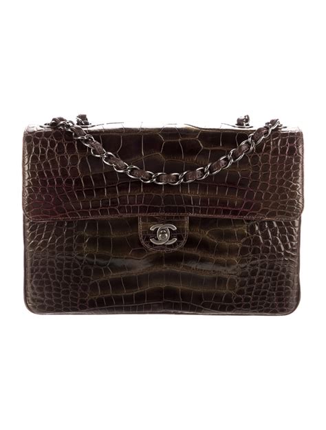 chanel alligator bag|Alligator Chanel Handbags for Women .